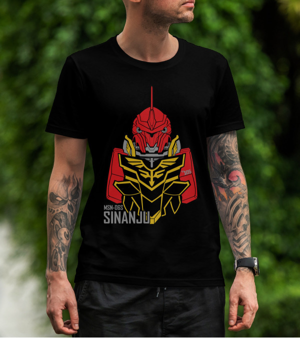 MSN-06S Sinanju Red Warrior Gundam T-Shirt