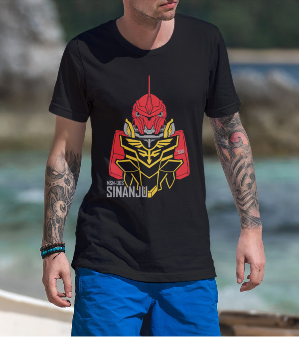 MSN-06S Sinanju Red Warrior Gundam T-Shirt