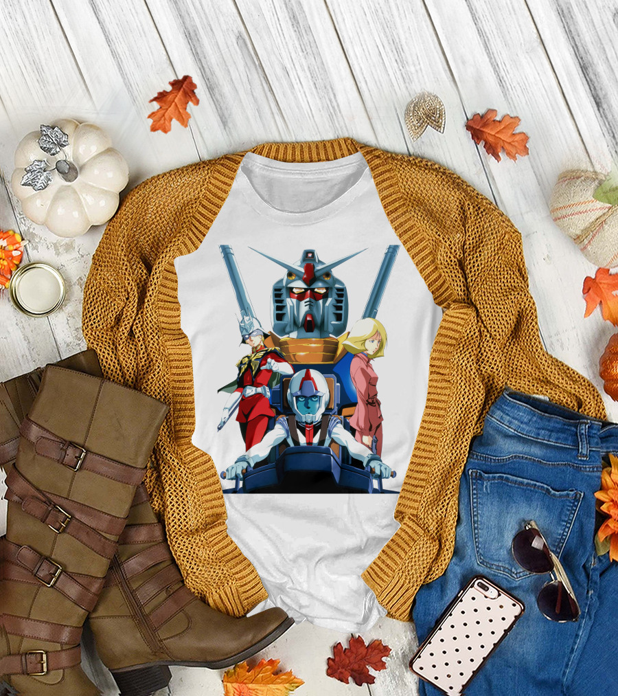 Mobile Suit Gundam Anime Characters Compilation T-Shirt