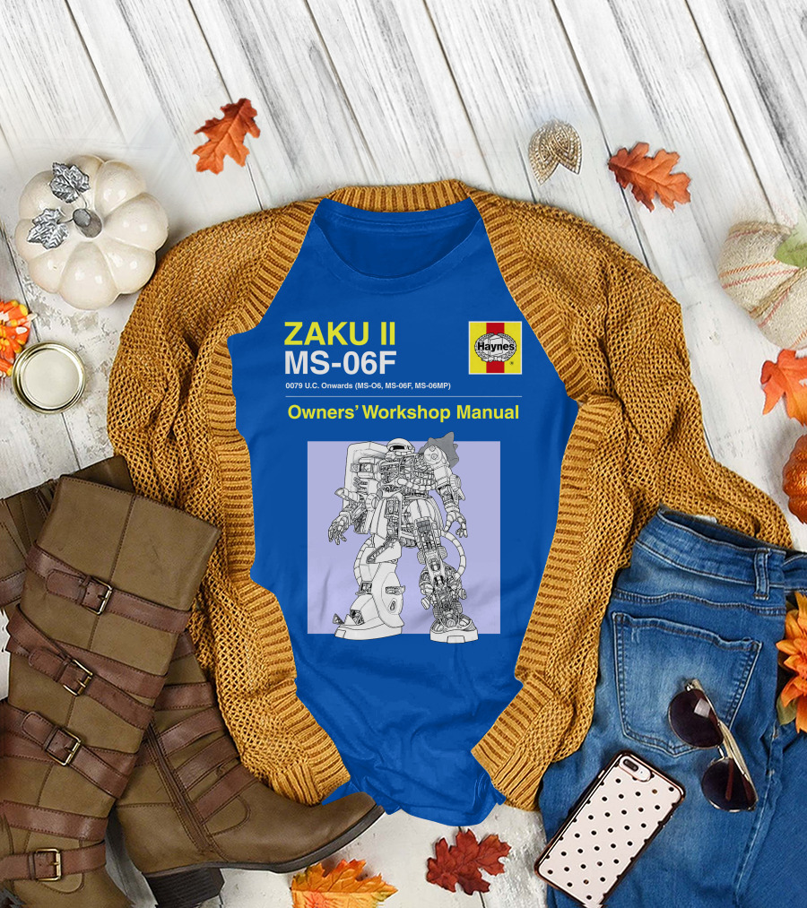 ZAKU II MS-06F 0079 U.C. Onwards Owners' Workshop Manual T-Shirt