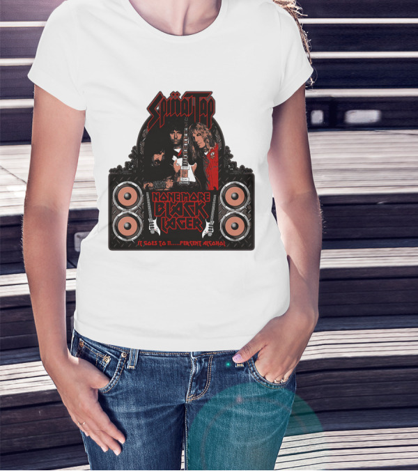 Spinal Tap None More Black Lager It Goes To 11 Percent Alcohol T-Shirt