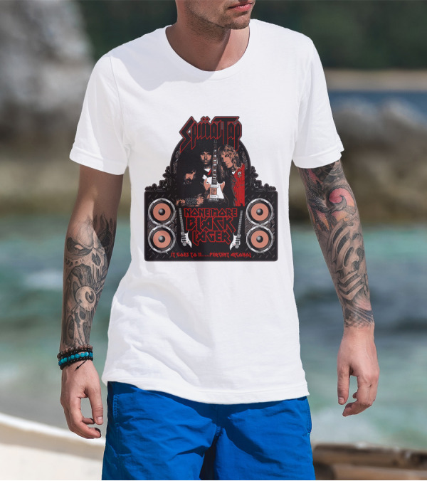 Spinal Tap None More Black Lager It Goes To 11 Percent Alcohol T-Shirt