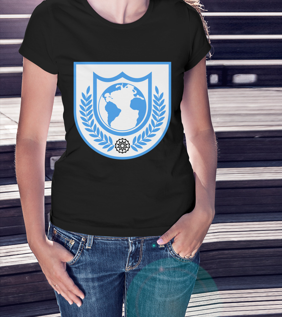 Buck Rogers Earth Alliance Emblem With Global Crest And Laurel Wreath T-Shirt