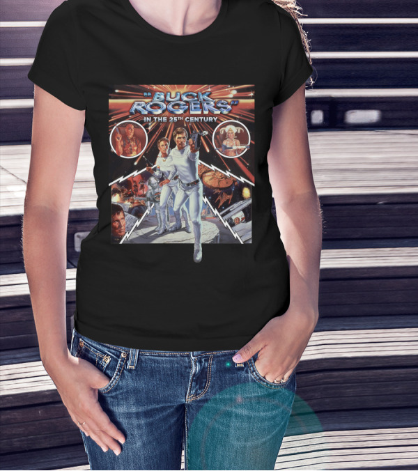 Buck Rogers In The 25th Century Sci-Fi Adventure Space Battle T-Shirt