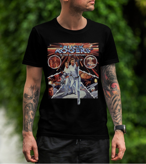 Buck Rogers In The 25th Century Sci-Fi Adventure Space Battle T-Shirt