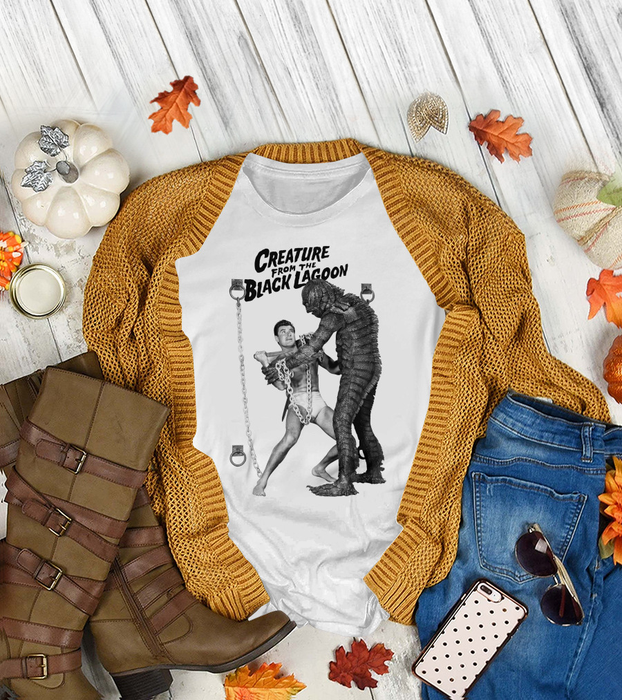 Creature from the Black Lagoon Chain Wrestling Scene T-Shirt