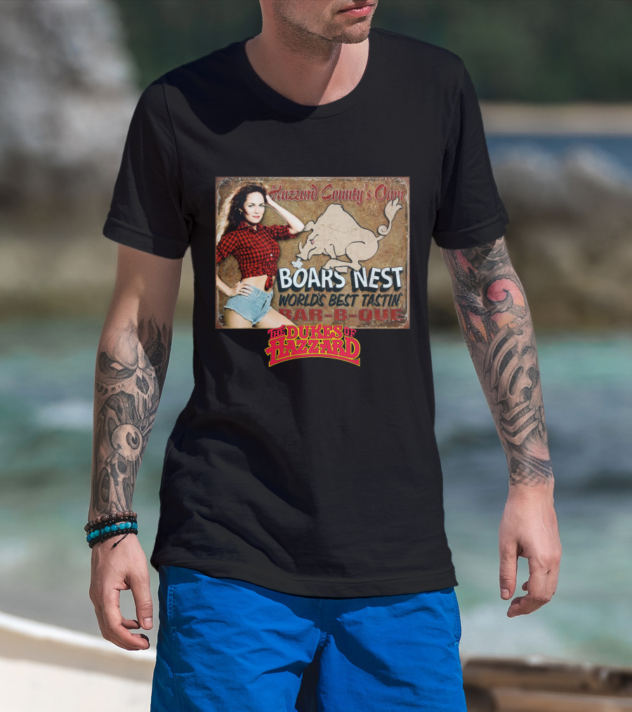 The Dukes Of Hazzard Boars Nest Hazzard County's Own World's Best Tastin' Bar-B-Que T-Shirt