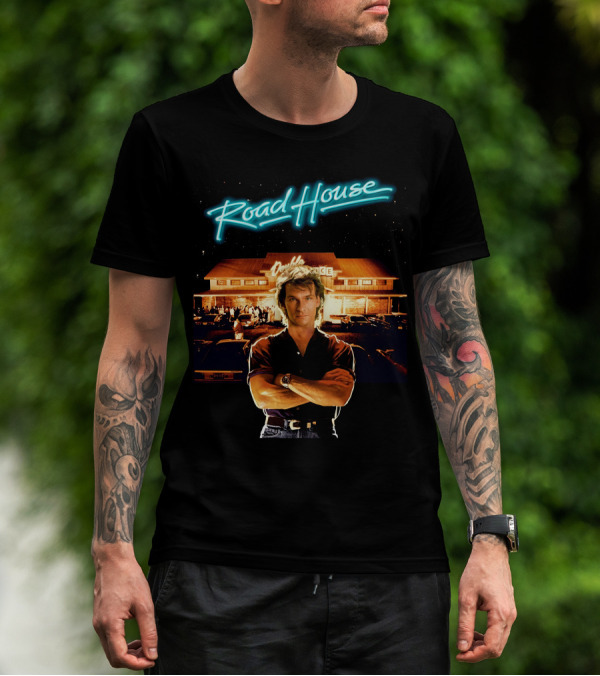 Road House Double Deuce Patrick Swayze Classic Movie Scene T-Shirt