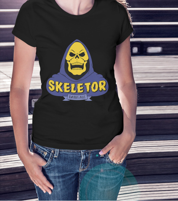 Skeletor Dark Ale Hooded Skull T-Shirt