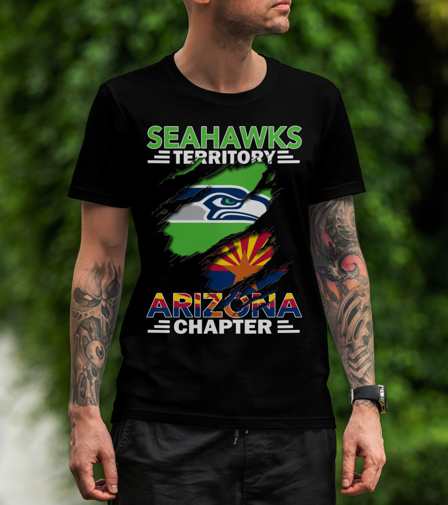 Seahawks Territory Arizona Chapter Fan Pride Flag T-Shirt