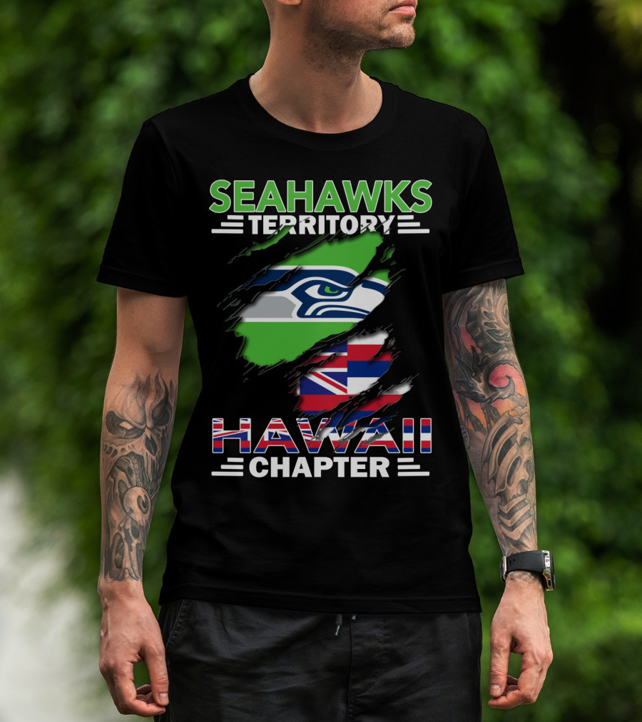 Seahawks Territory Hawaii Chapter Flag T-Shirt