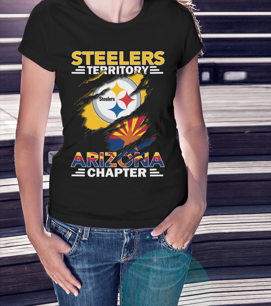 Steelers Territory Arizona Chapter Flag T-Shirt