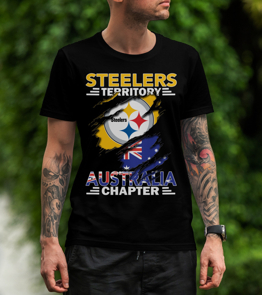 Steelers Territory Australia Chapter Steelers Logo Australian Flag T-Shirt