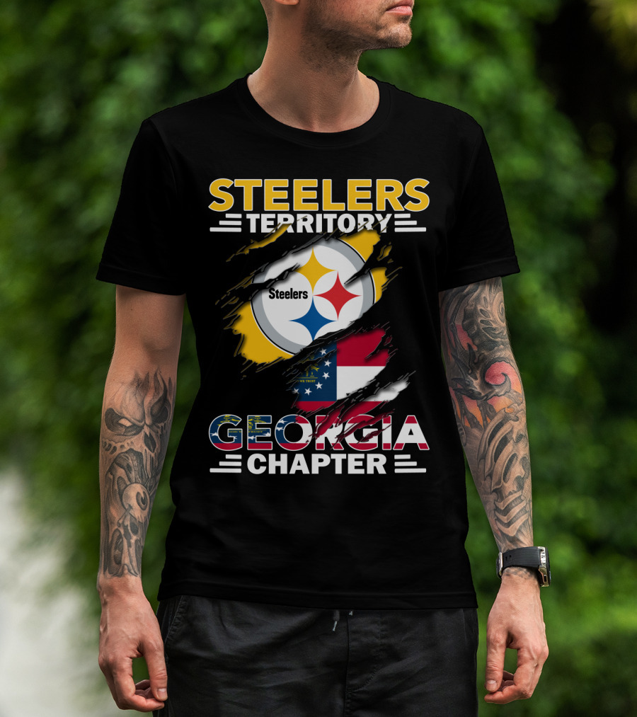 Steelers Territory Georgia Chapter Flag T-Shirt