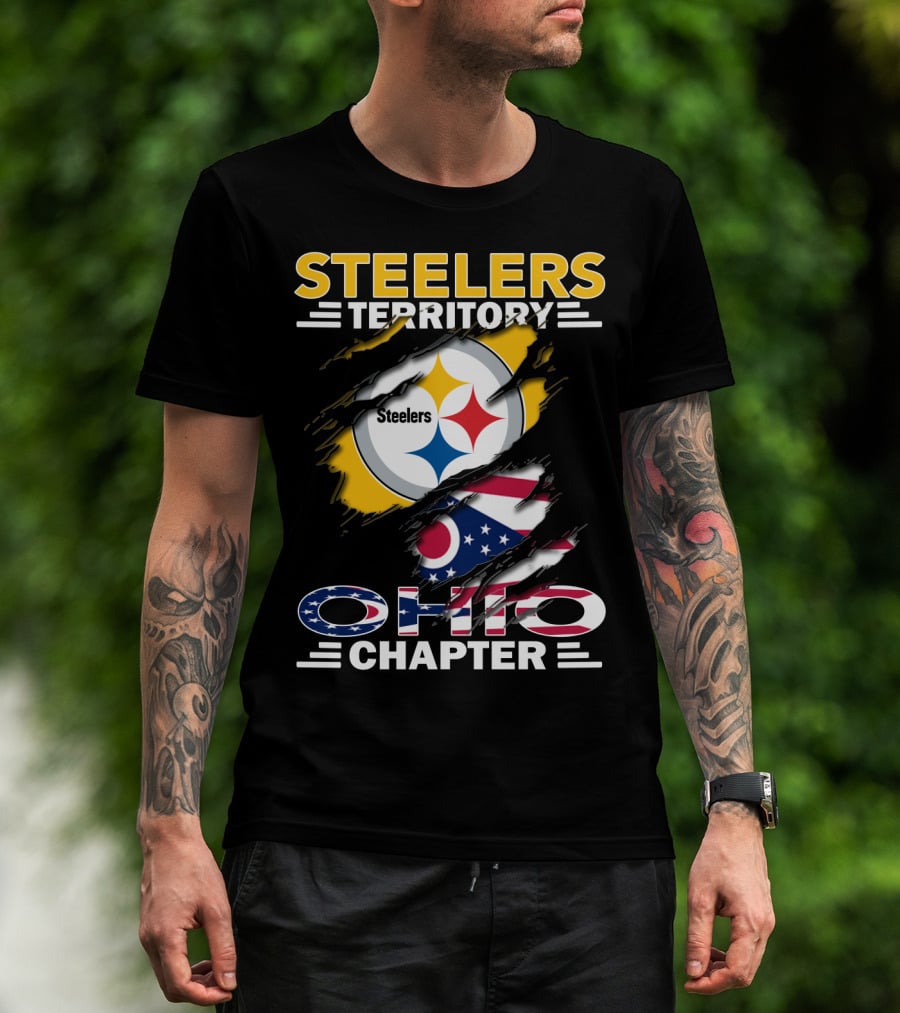 Steelers Territory Ohio Chapter Flag T-Shirt
