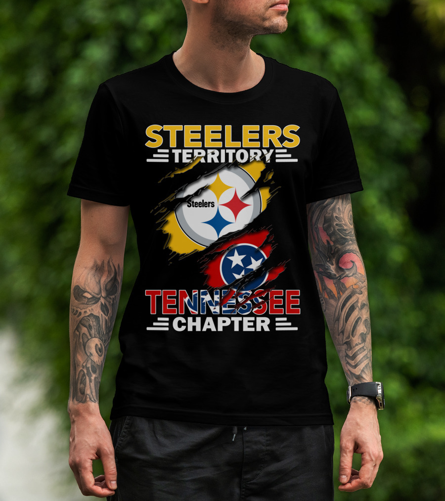 Steelers Territory Tennessee Chapter Football Pride Logo Fan Base T-Shirt