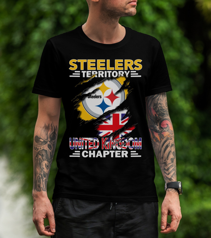 Steelers Territory Steelers Logo United Kingdom Chapter T-Shirt