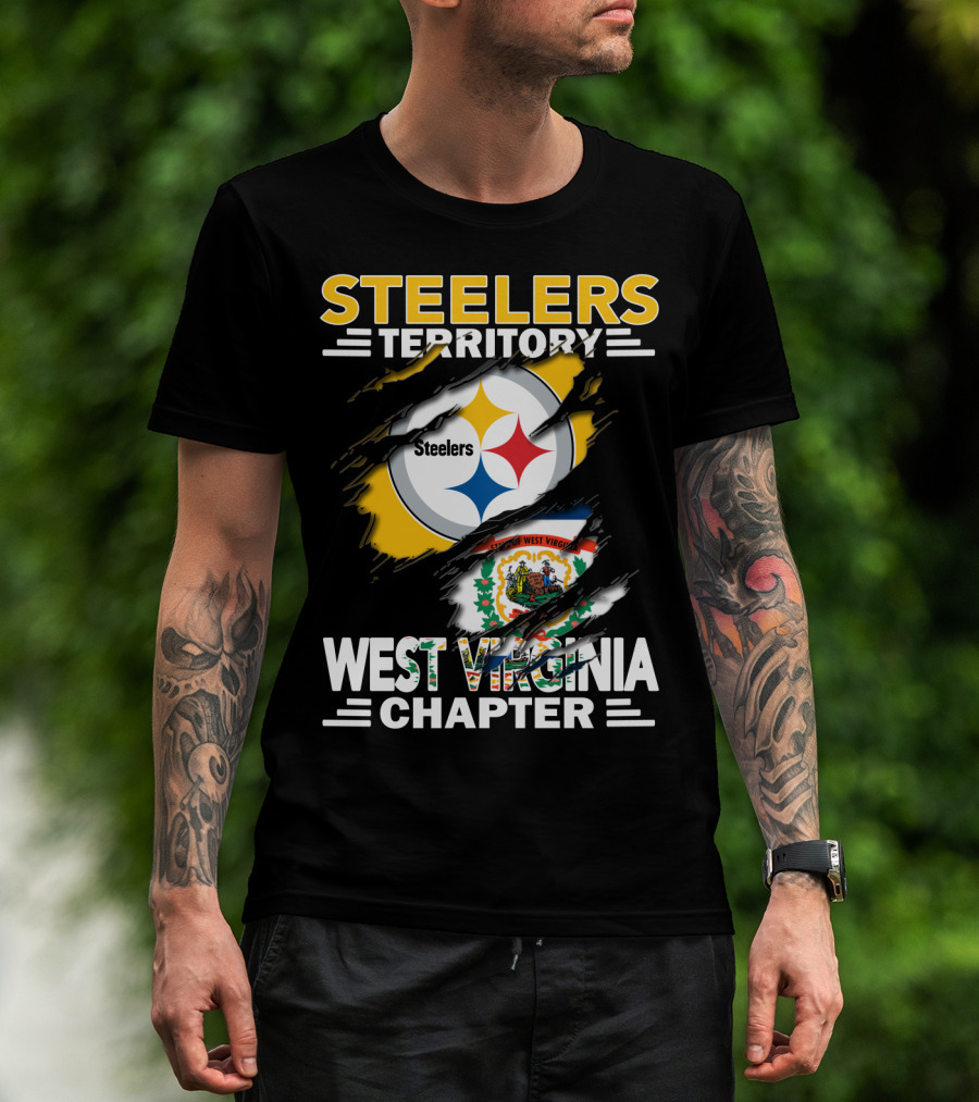Steelers Territory West Virginia Chapter Logo Tear T-Shirt