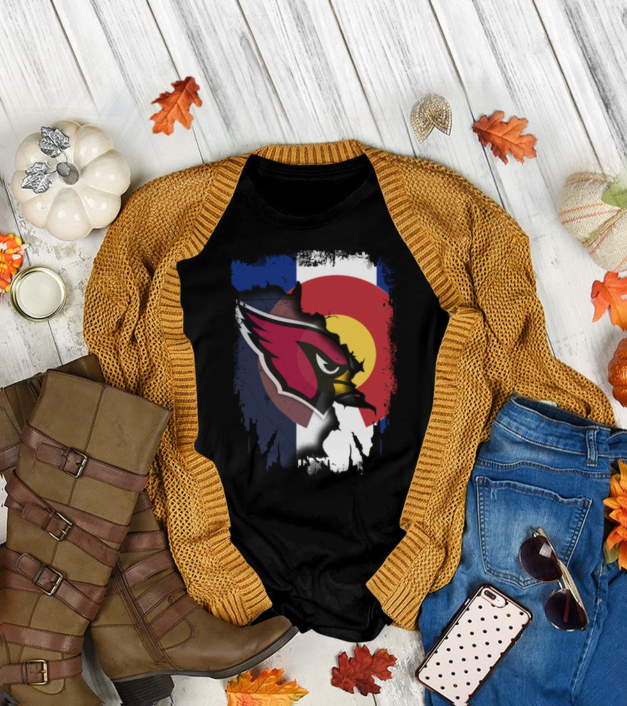 Together Colorado Cardinals Flag Fusion T-Shirt