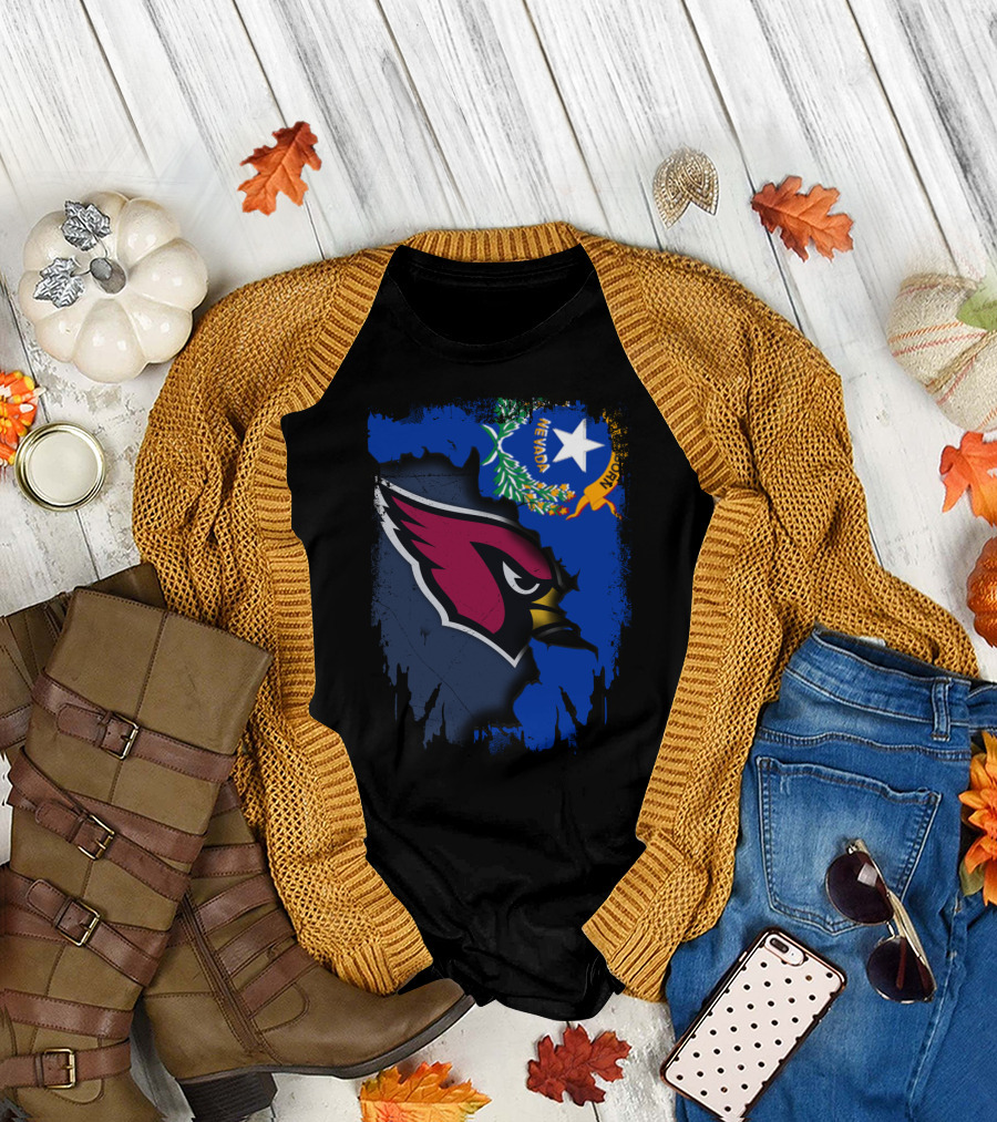 Nevada State with Cardinals Bird T-Shirt