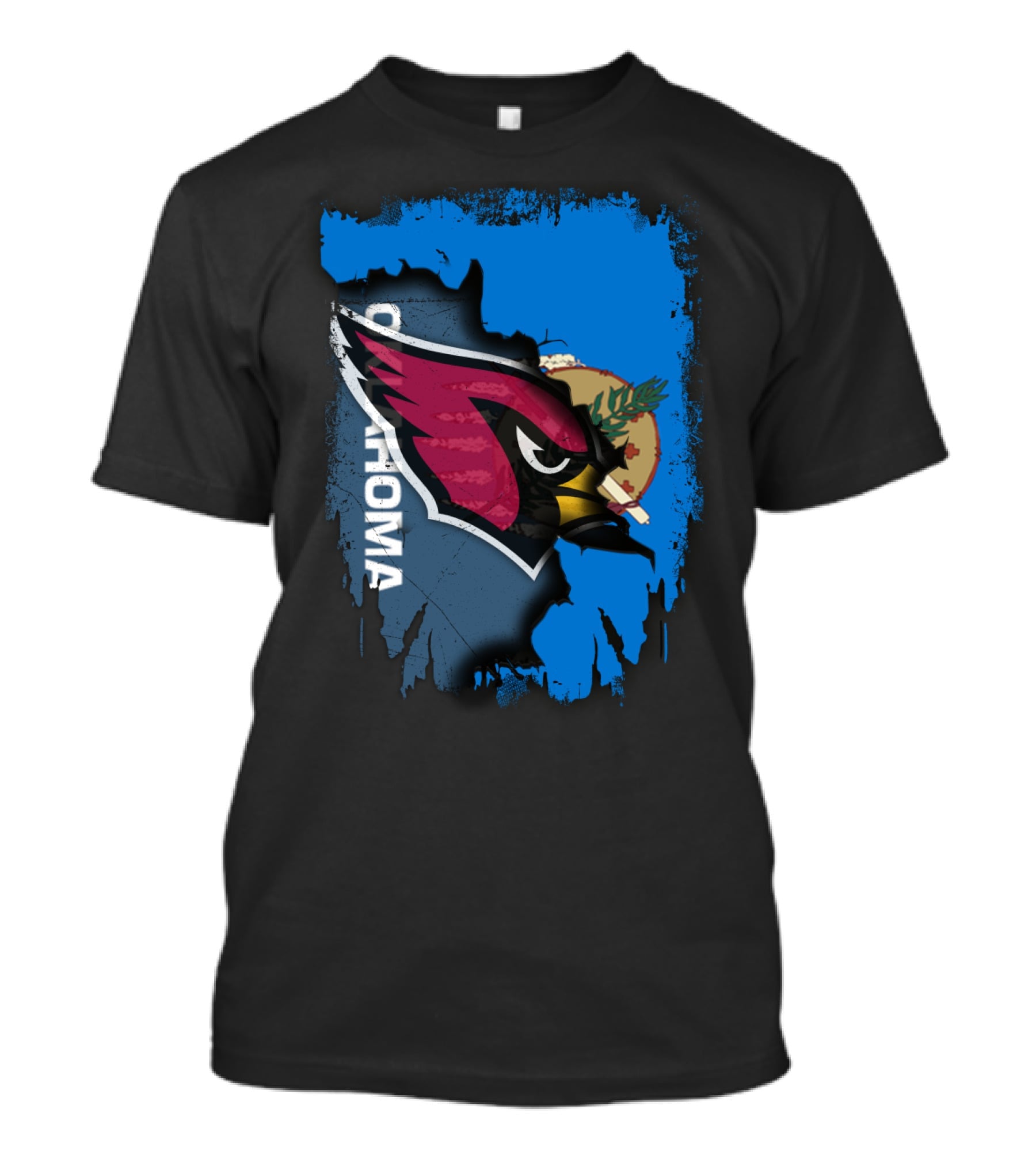 Oklahoma Cardinals Fusion With State Flag Elements T-Shirt