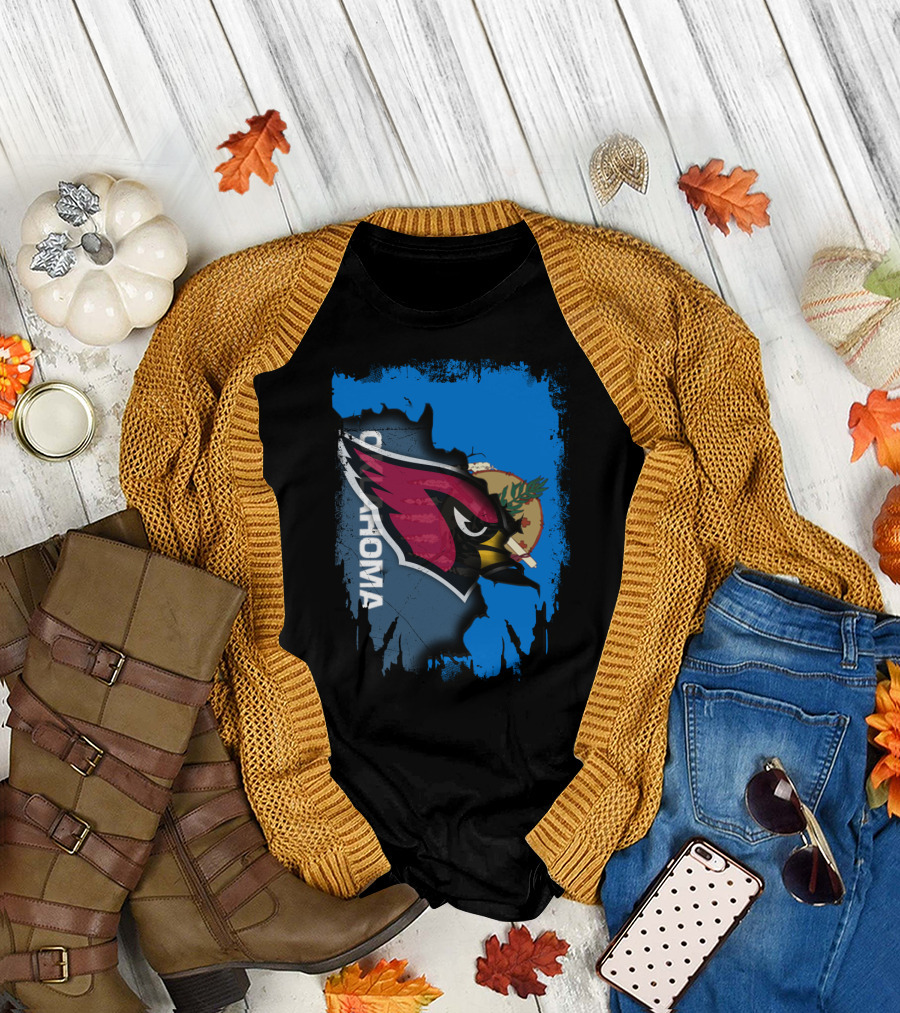 Oklahoma Cardinals Fusion with State Flag Elements T-Shirt