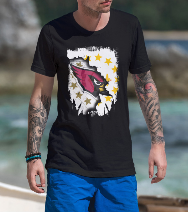 Rhode Island Together With Cardinal And Stars T-Shirt