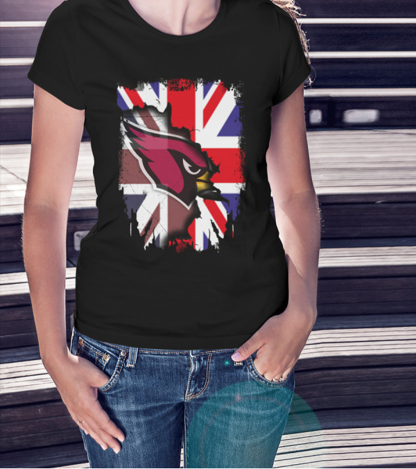 United Kingdom Union Jack With Cardinals T-Shirt