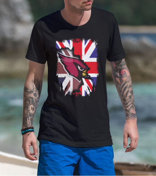 United Kingdom Union Jack With Cardinals T-Shirt