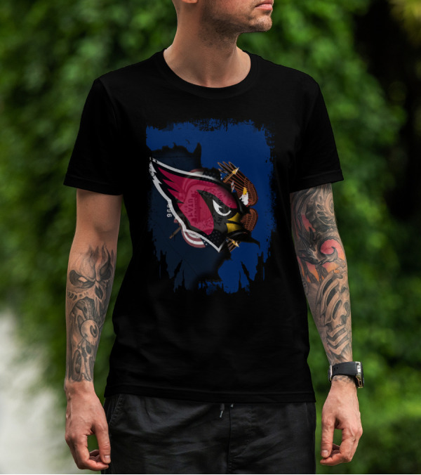 Together Utah Cardinals Face-Off Hybrid T-Shirt