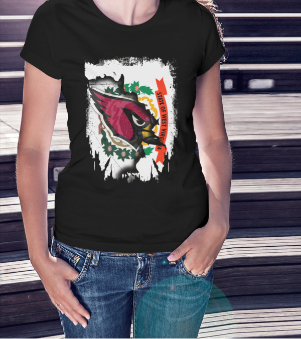 State Of West Virginia Cardinals Vintage Emblem T-Shirt