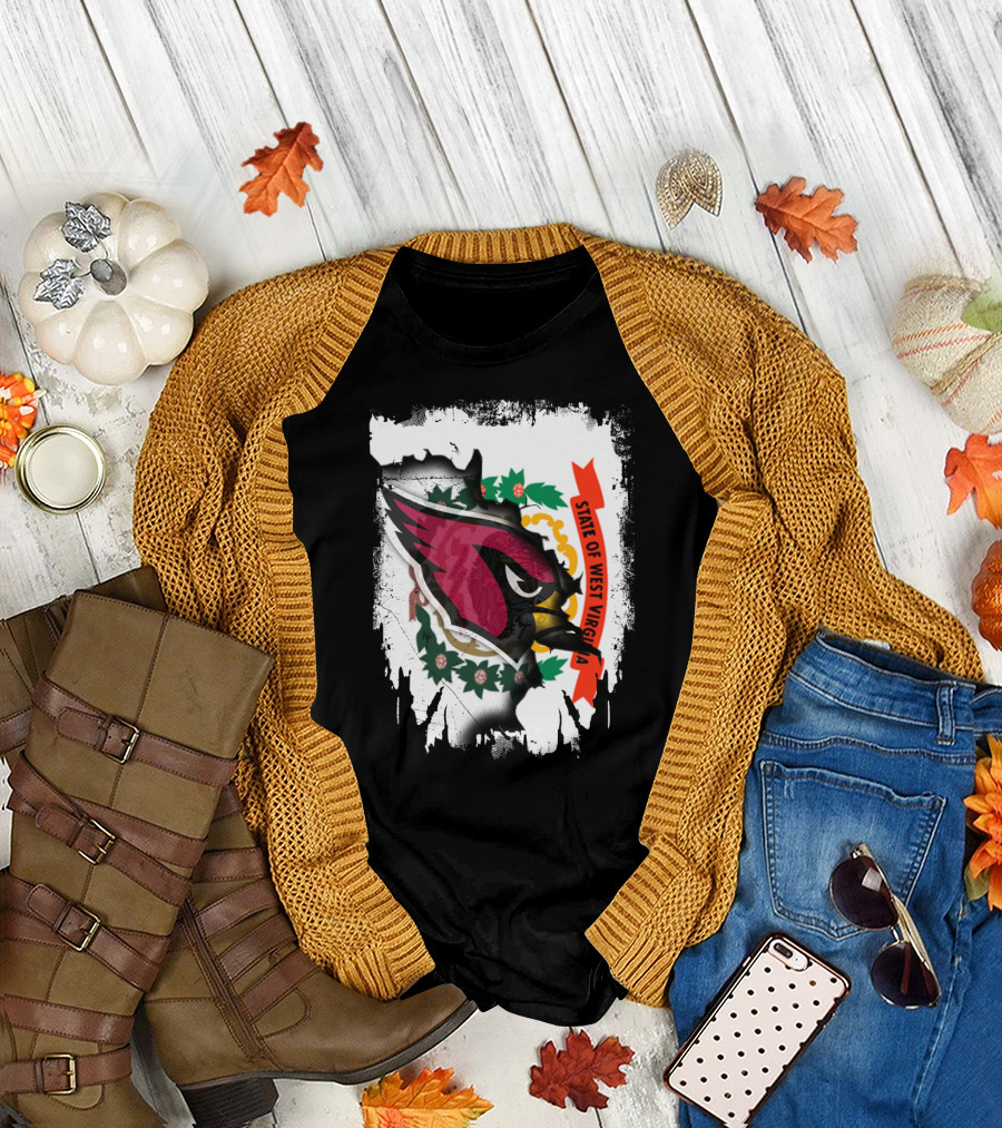 State of West Virginia Cardinals Vintage Emblem T-Shirt