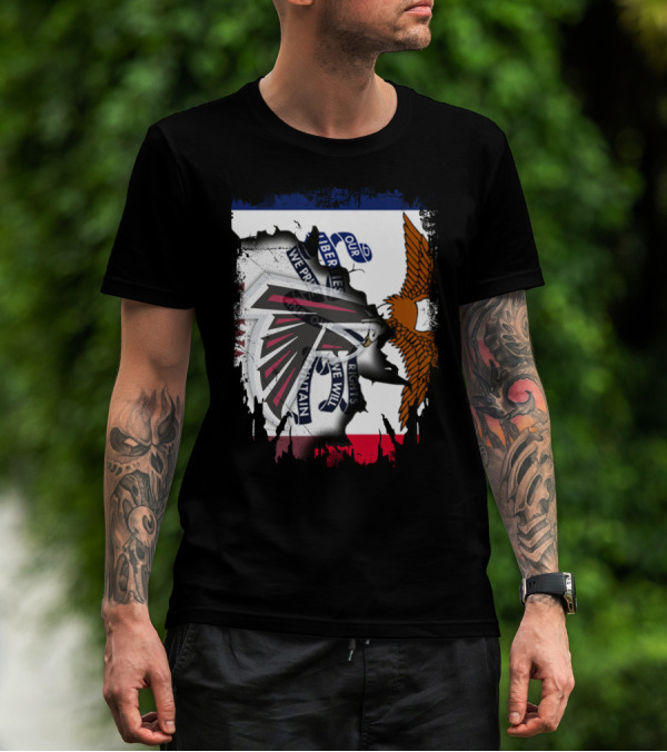 Together Iowa Proudly Featuring Falcons And State Seal Elements T-Shirt