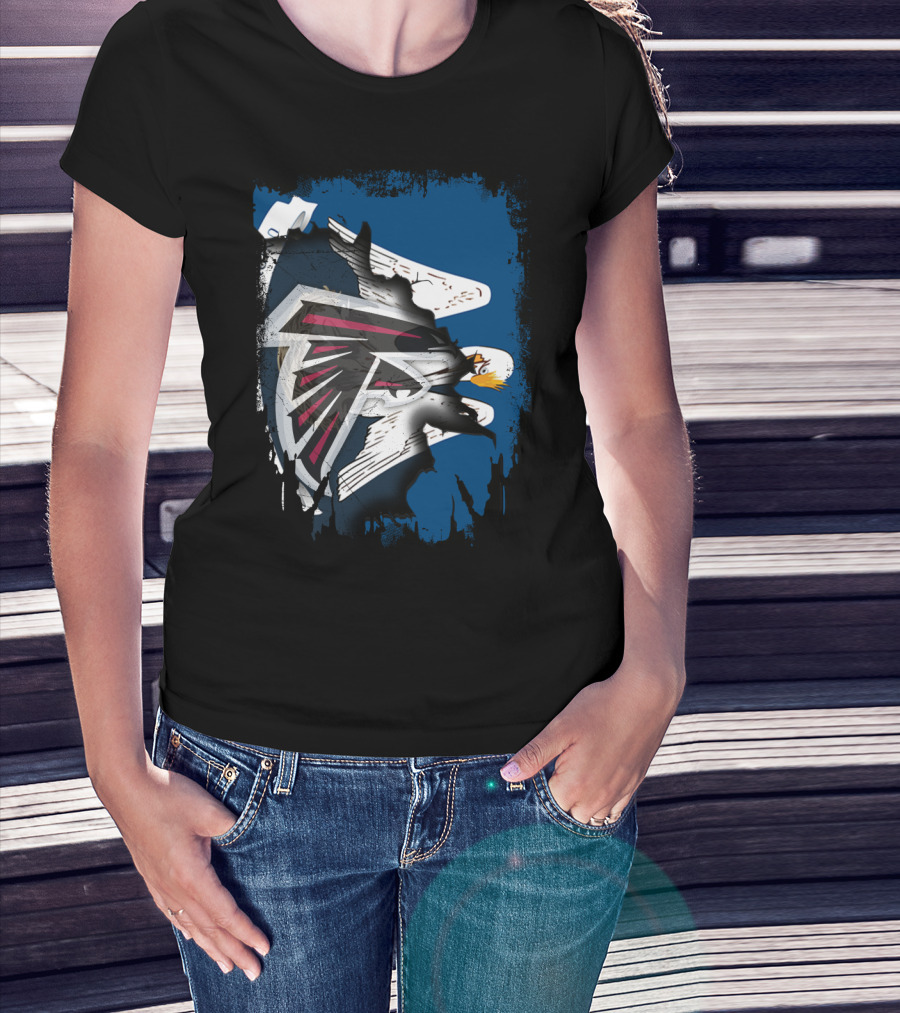 Together Louisiana With Falcons And Eagles T-Shirt