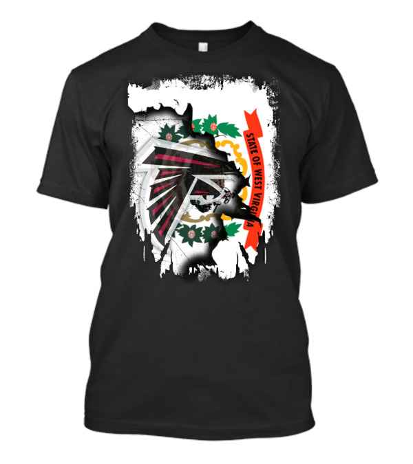 State Of West Virginia Falcons Emblem Collaboration T-Shirt
