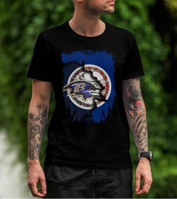 Baltimore Ravens Virginia State Pride Collaboration T-Shirt