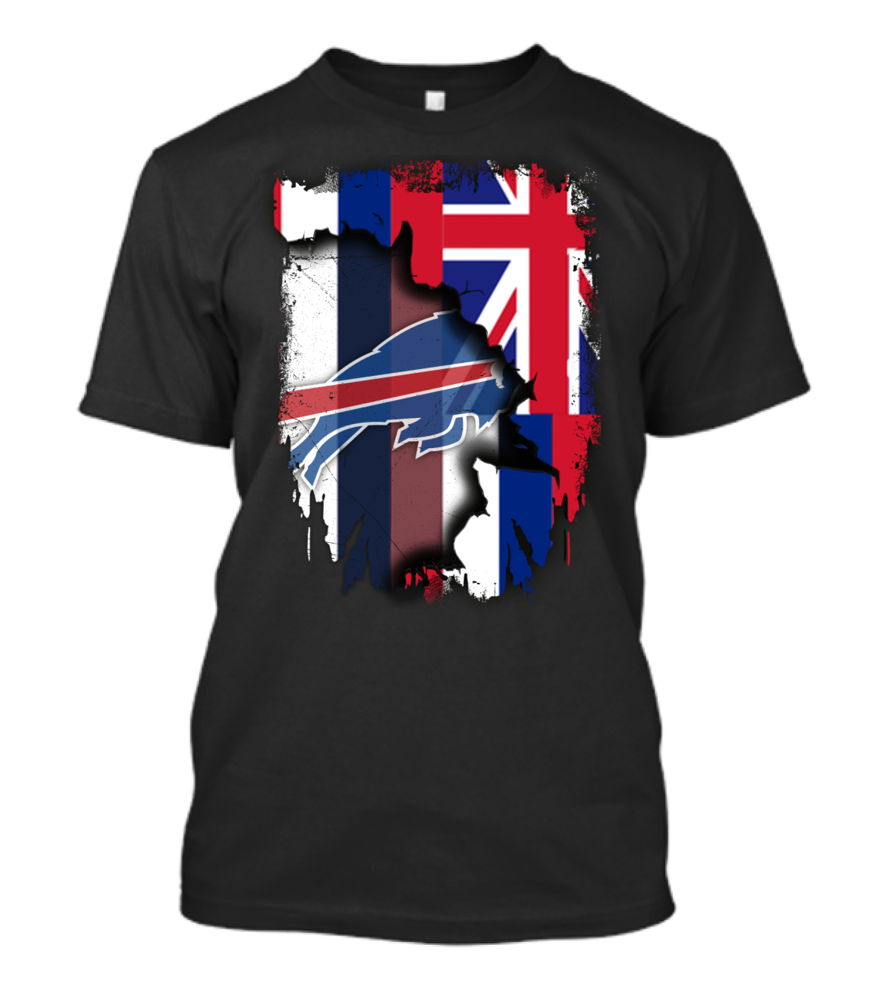 Together Hawaii With Buffalo Bills UK Flag Fusion T-Shirt