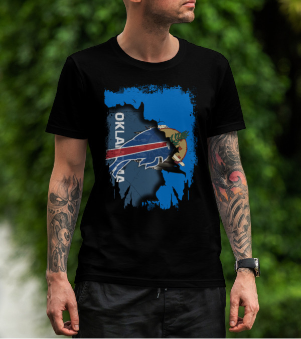 Oklahoma Torn Buffalo Bills Mashup T-Shirt