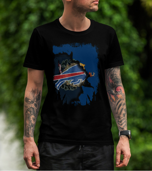 Together Vermont Buffalo Bills State Pride Logo Fusion T-Shirt