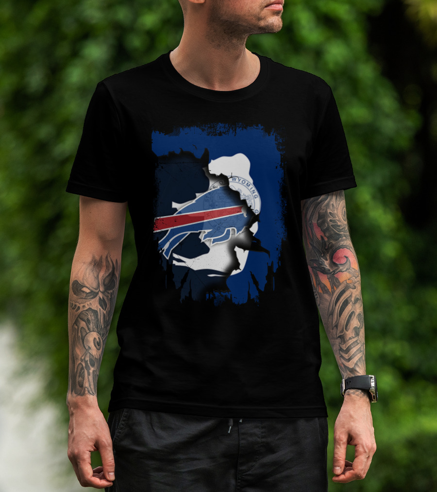 Buffalo Bills And Wyoming State Unity T-Shirt