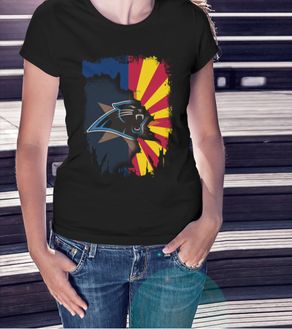 Arizona Panthers Unity With Sunburst Flag T-Shirt