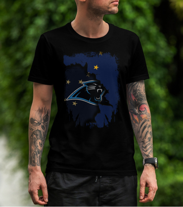 Together Alaska With Carolina Panthers Iconic Logo Stars T-Shirt