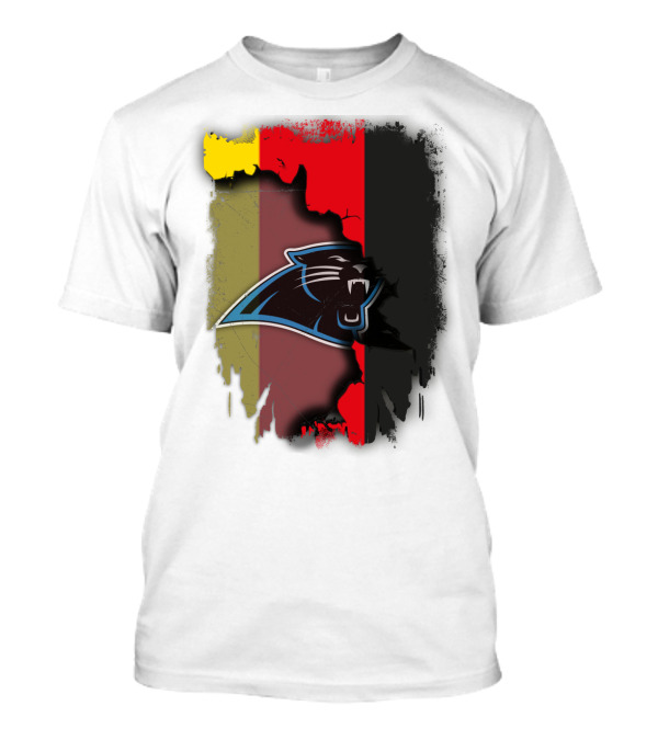 Germany Flag With Panthers Logo Together T-Shirt
