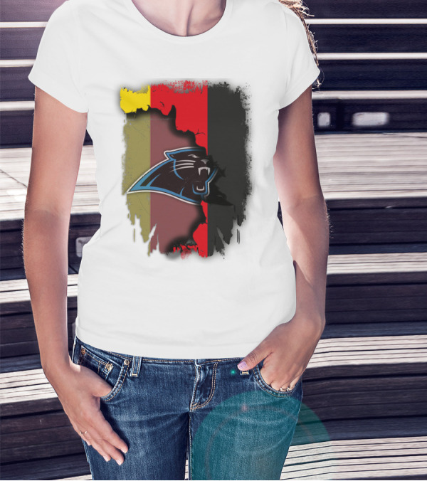 Germany Flag With Panthers Logo Together T-Shirt