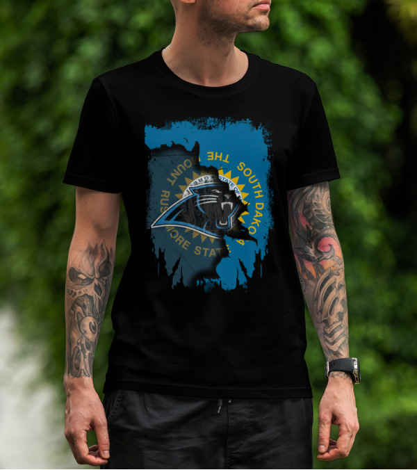 South Dakota Rushmore State With Panthers T-Shirt