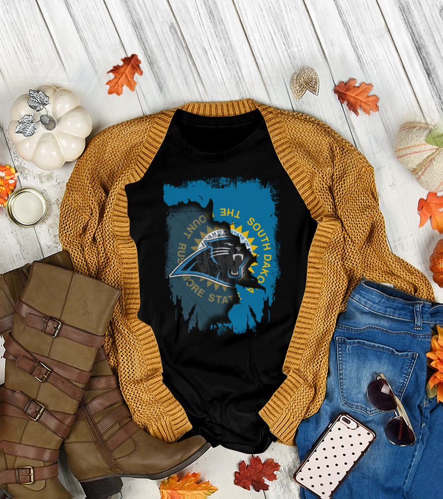 South Dakota Rushmore State with Panthers T-Shirt