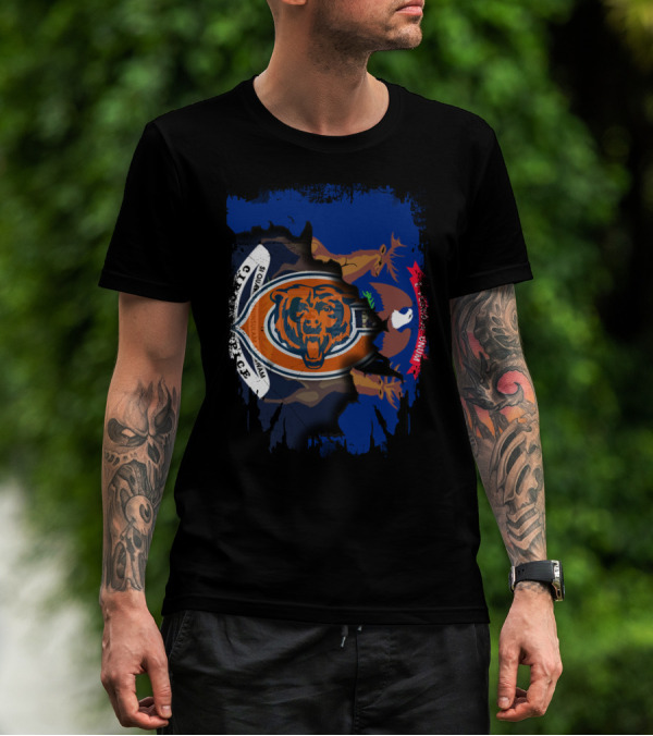 Detroit And Bears Together Michigan T-Shirt