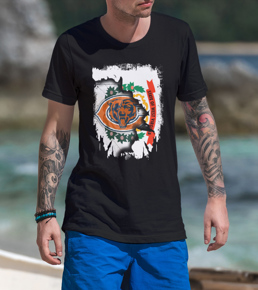 State Of West Virginia Bears Emblem T-Shirt