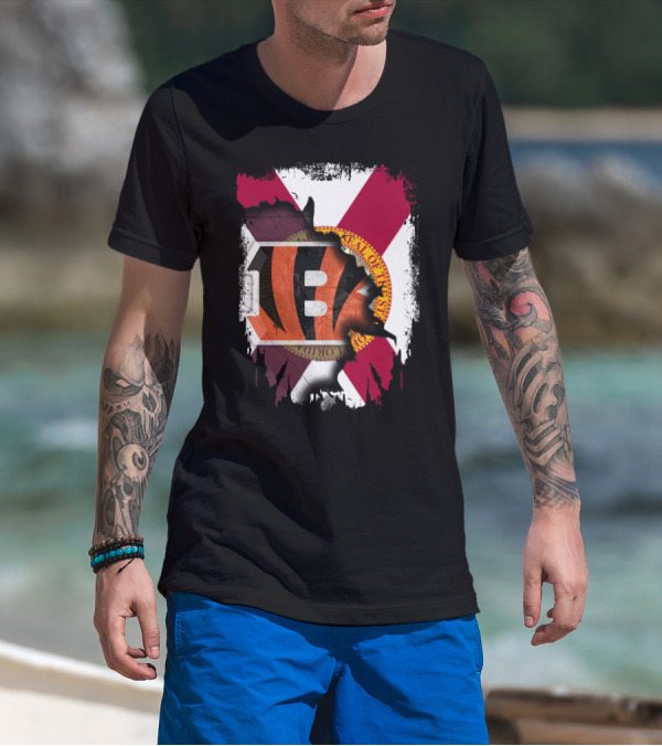 Florida State Seal And Bengals NFL Team Mashup T-Shirt