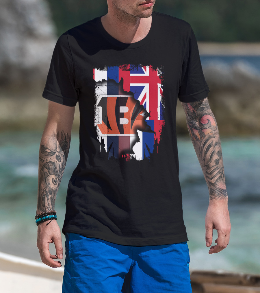 Together Hawaii Bengals Union Flag Fusion T-Shirt